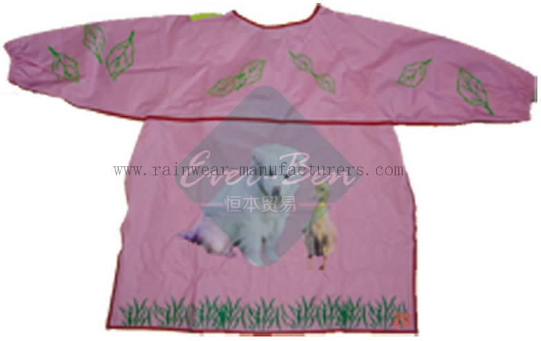 PVC pink apron for kids